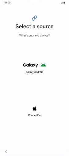 Press the required setting and follow the instructions on the screen to transfer the content from another phone. Press the required setting and follow the instructions on the screen to transfer the content from another phone.