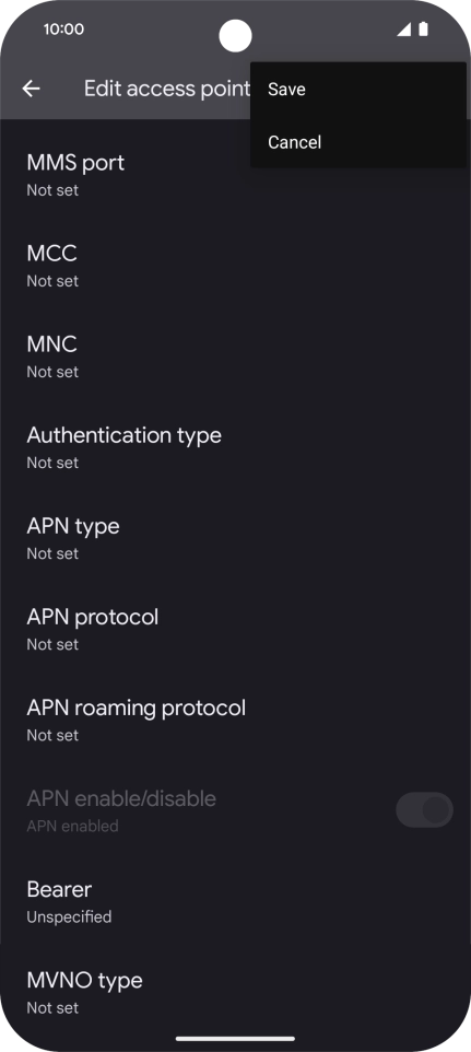 Press Save. Press Save.