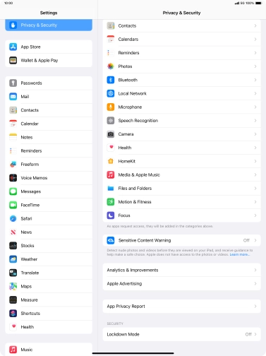 Press App Privacy Report. Press App Privacy Report.