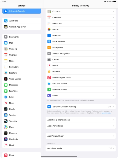 Press App Privacy Report. Press App Privacy Report.