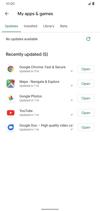 Press Installed. Press Installed.