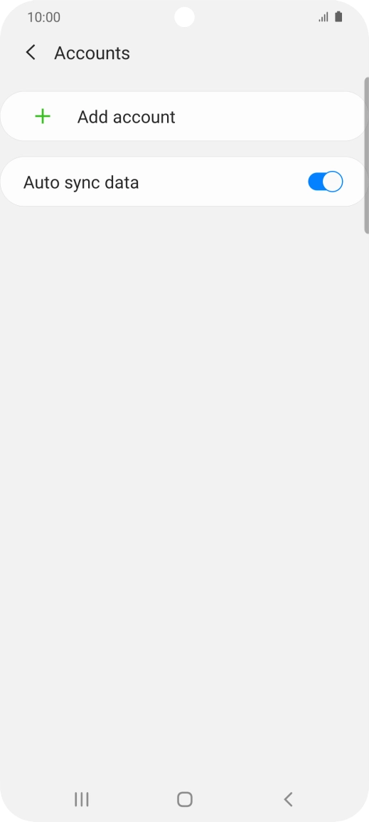 Press Add account. Press Add account.