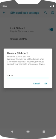 Key in your PIN and press OK. The default PIN is 1111. Key in your PIN and press OK. The default PIN is 1111.