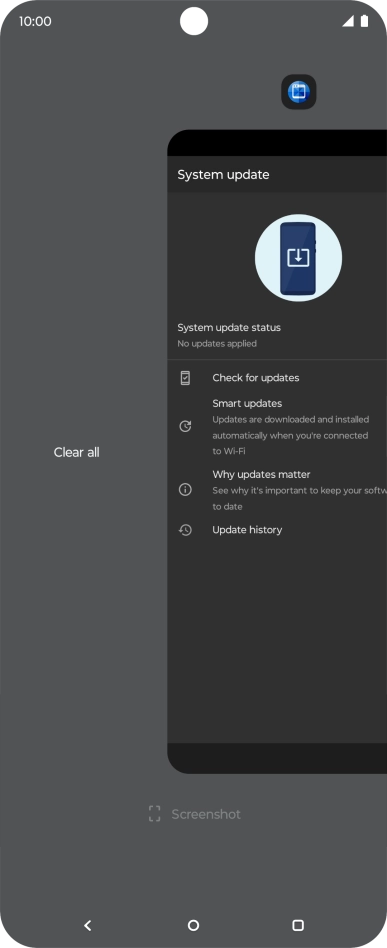 Press Clear all. Press Clear all.