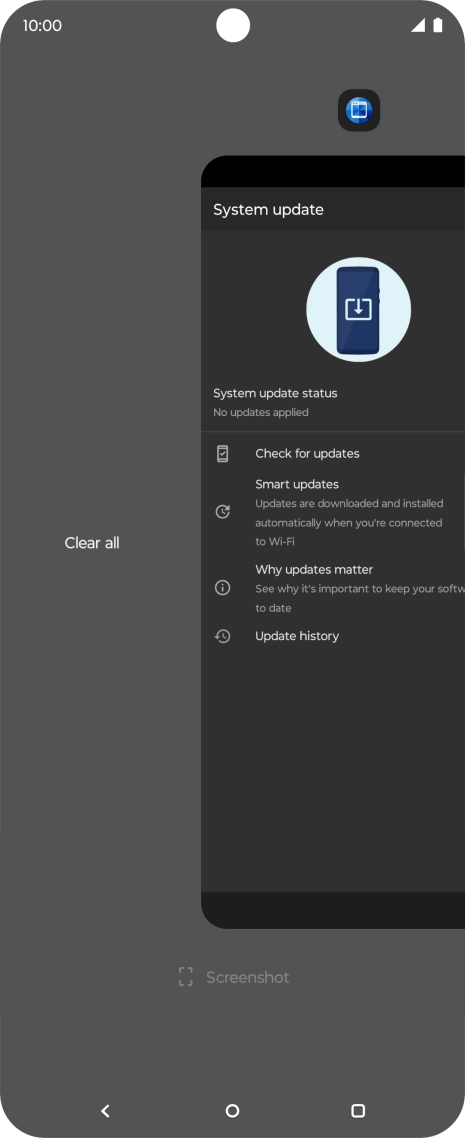 Press Clear all. Press Clear all.