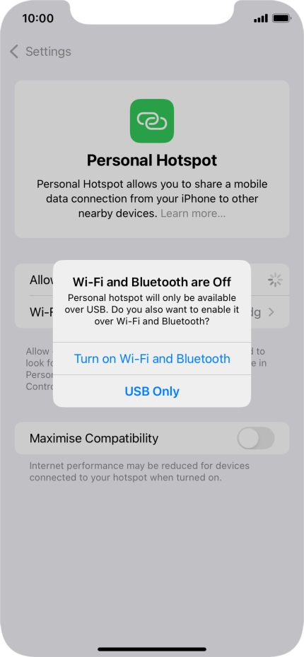 If Wi-Fi is turned off, press Turn on Wi-Fi and Bluetooth. If Wi-Fi is turned off, press Turn on Wi-Fi and Bluetooth.