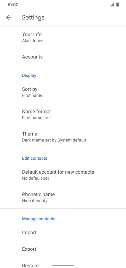 Press Import. Press Import.