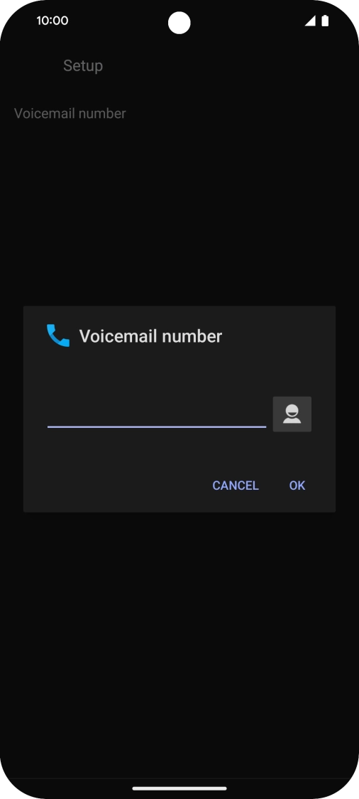 Key in +447953222222 and press OK. Key in +447953222222 and press OK.