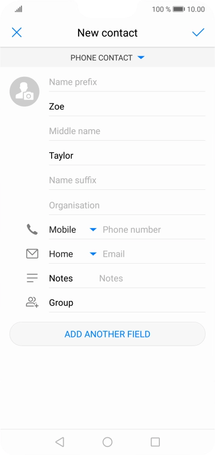Press Phone number and key in the required phone number. Press Phone number and key in the required phone number.