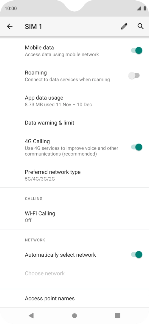 Press Wi-Fi Calling. Press Wi-Fi Calling.