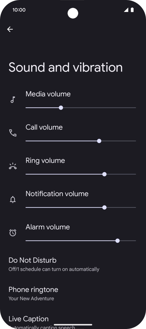 Press Phone ringtone. Press Phone ringtone.