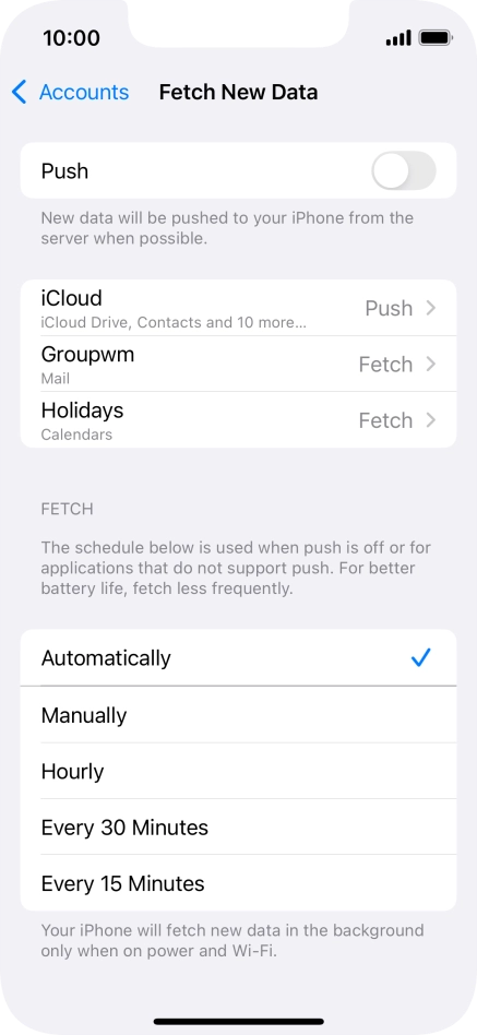 If you turn off the function, press the required setting. If you turn off the function, press the required setting.
