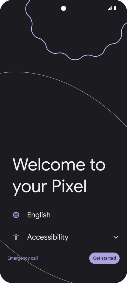 Press Get started. Press Get started.