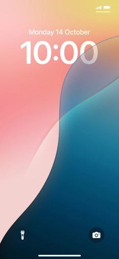 Press and hold anywhere on the lock screen. Press and hold anywhere on the lock screen.