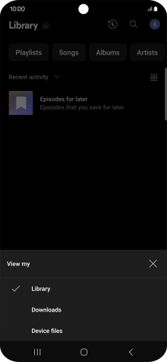 Press the required category and go to the required audio file. Press the required category and go to the required audio file.
