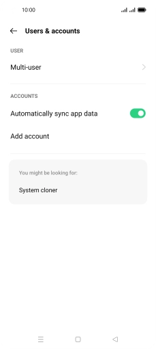 Press Add account. Press Add account.