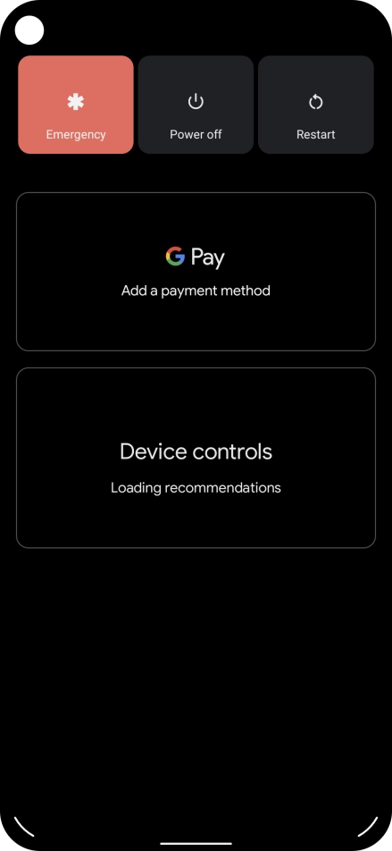 Press Power off. Press Power off.
