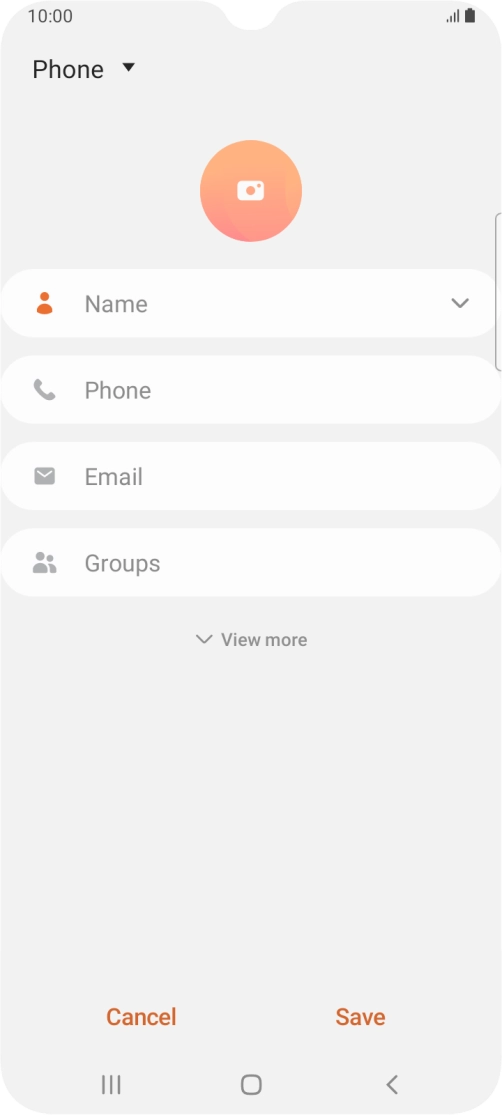 Press the address book drop down list. Press the address book drop down list.