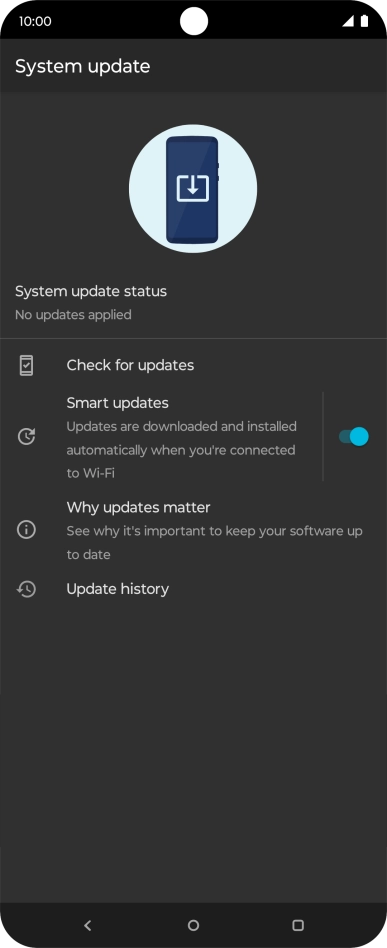 Press Check for updates. If a new software version is available, it's displayed. Follow the instructions on the screen to update the phone software. Press Check for updates. If a new software version is available, it's displayed. Follow the instructions on the screen to update the phone software.