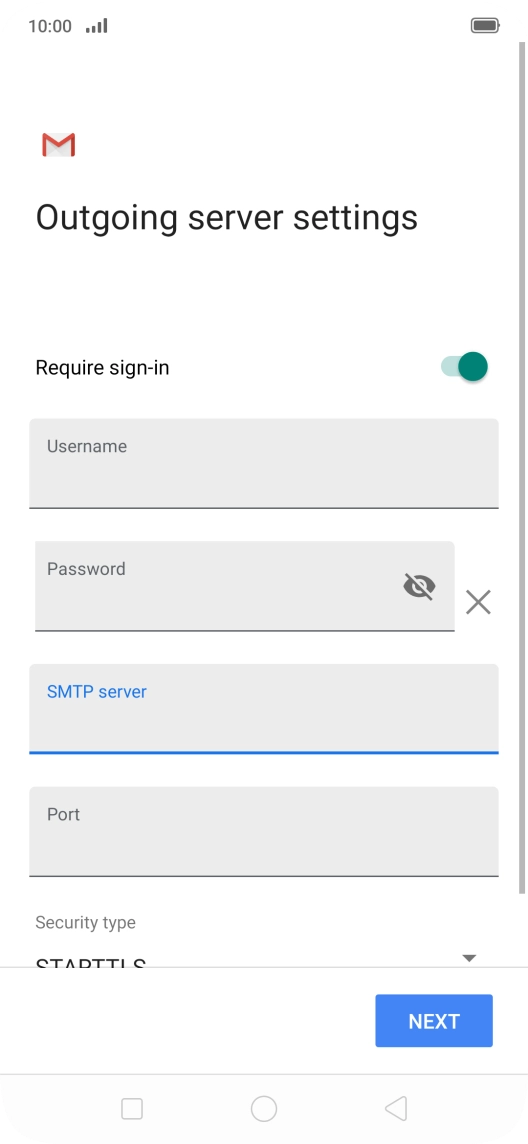Press the field below Press the field below