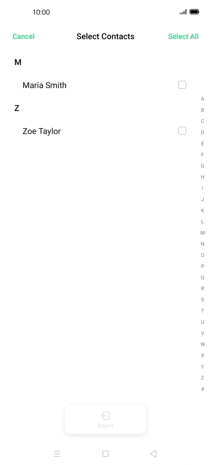 Press Select All. Press Select All.