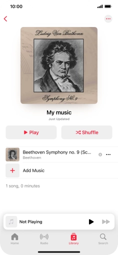 Go to the required category or playlist and press the required audio file. Go to the required category or playlist and press the required audio file.