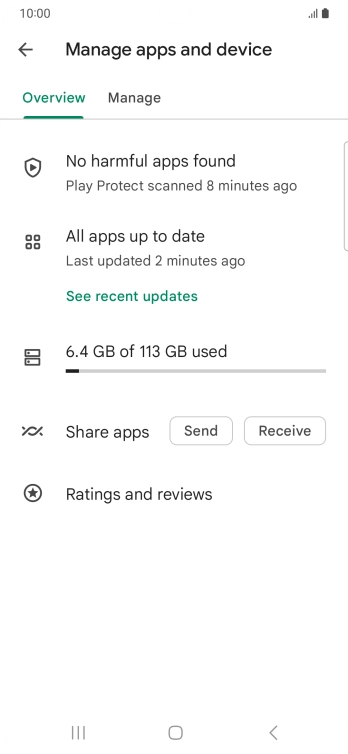 Press Manage. Press Manage.