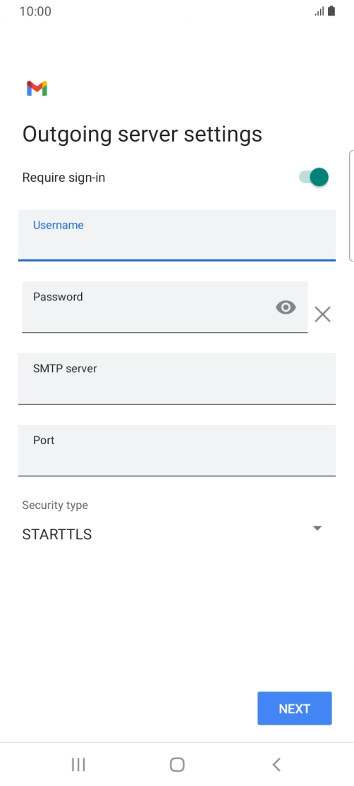 Press the field below Press the field below