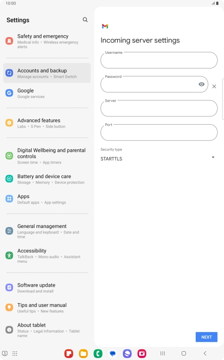 Press the field below Press the field below