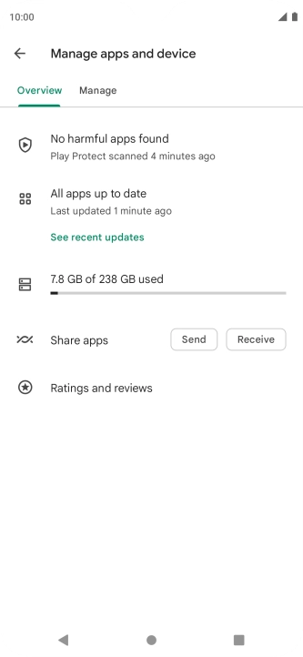 Press Manage. Press Manage.