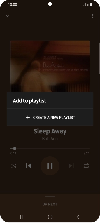 Press CREATE A NEW PLAYLIST. Press CREATE A NEW PLAYLIST.