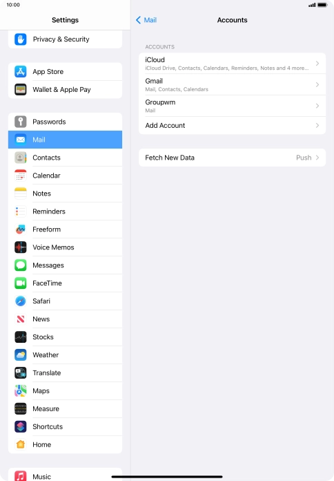 Press Fetch New Data. Press Fetch New Data.