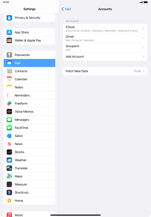 Press Fetch New Data. Press Fetch New Data.