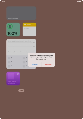 Press Remove. Press Remove.