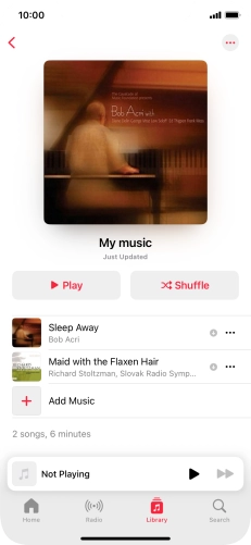 Go to the required category or playlist and press the required audio file. Go to the required category or playlist and press the required audio file.