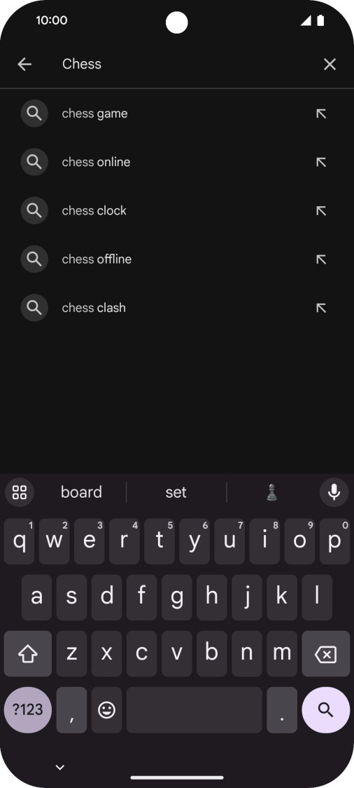 Key in the name or subject of the required app and press the search icon. Key in the name or subject of the required app and press the search icon.