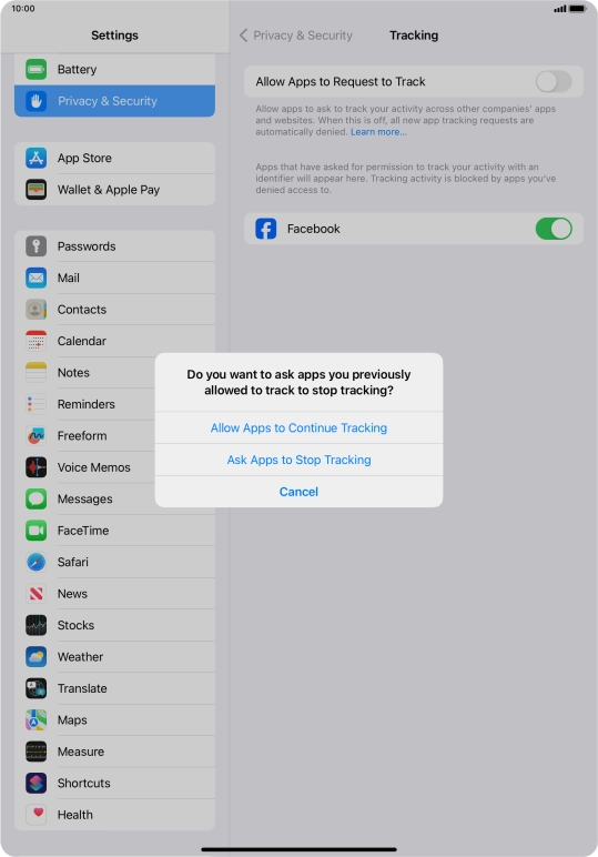 If you turn off the function, press the required setting. If you turn off the function, press the required setting.