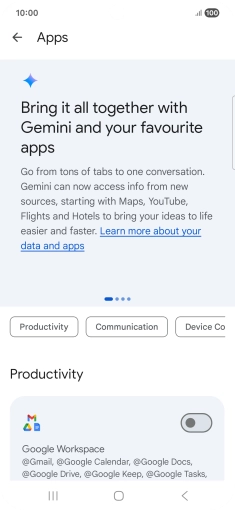 Press the indicator next to the required extension to turn on the function. Press the indicator next to the required extension to turn on the function.