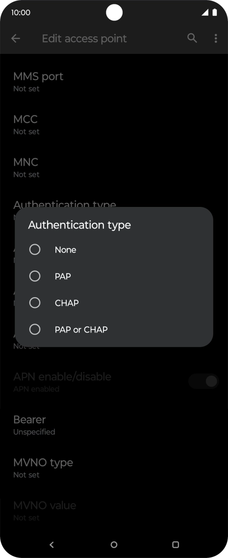 Press PAP. Press PAP.