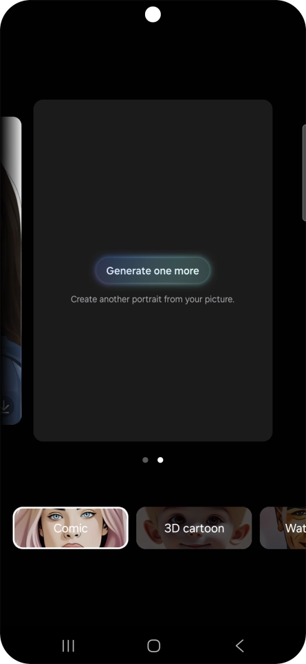 Press Generate one more to generate a new photo suggestion. Press Generate one more to generate a new photo suggestion.