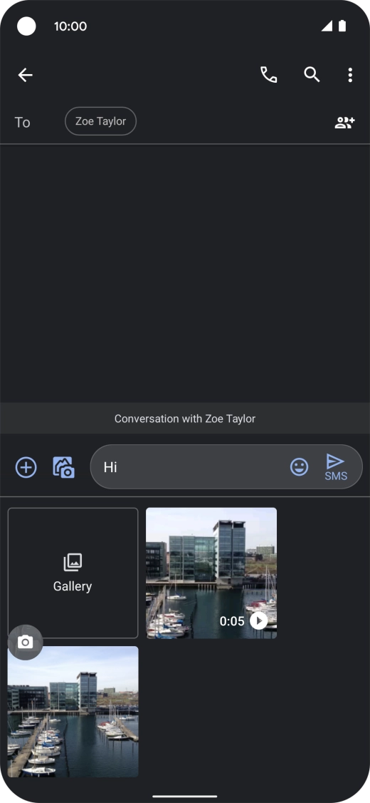 Press Gallery and go to the required folder. Press Gallery and go to the required folder.