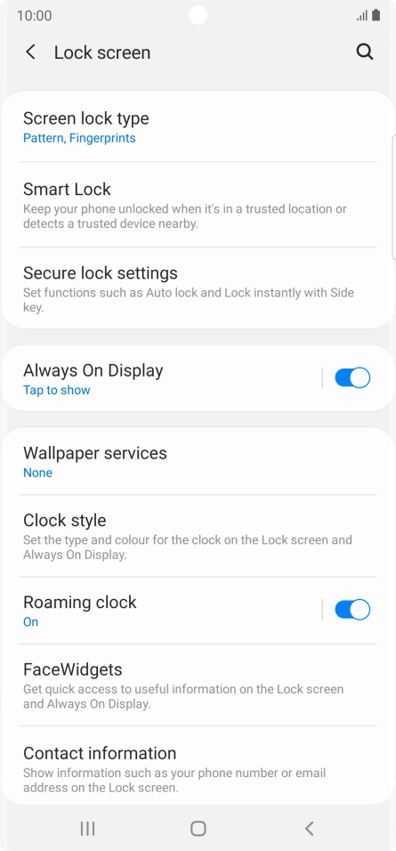 Press Screen lock type and key in the additional phone lock code you created earlier. Press Screen lock type and key in the additional phone lock code you created earlier.