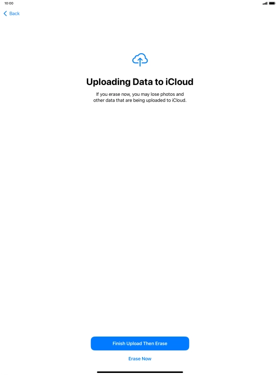 Press Erase Now. Press Erase Now.