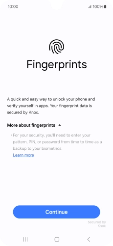Press Continue. Press Continue.