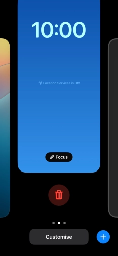Press the delete icon. Press the delete icon.