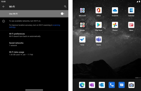 Press the indicator next to Press the indicator next to