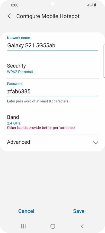 Press the field below Press the field below