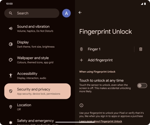 Press arrow left. Press arrow left.