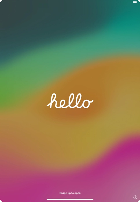 Slide your finger upwards starting from the bottom of the screen. Slide your finger upwards starting from the bottom of the screen.