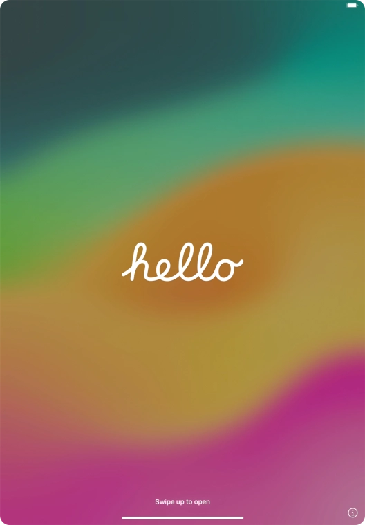 Slide your finger upwards starting from the bottom of the screen. Slide your finger upwards starting from the bottom of the screen.